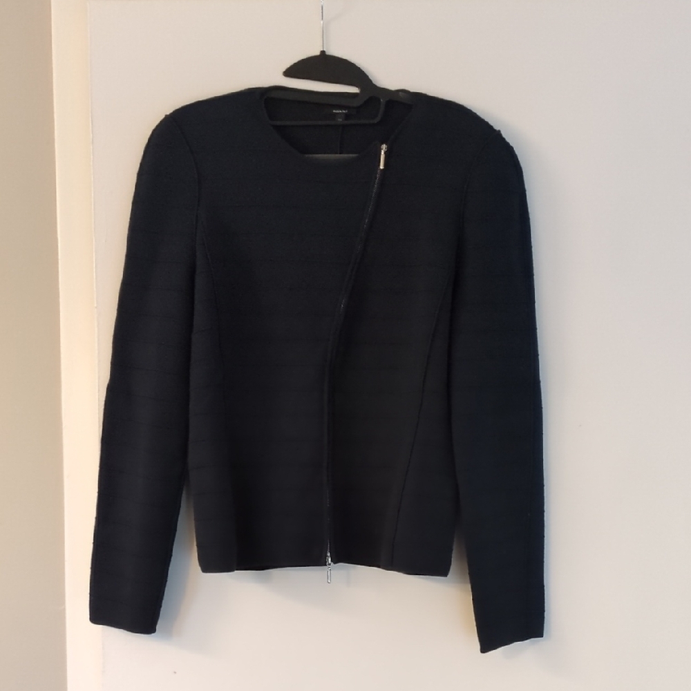 Giorgio Armani asymmetrical Front-zip Top